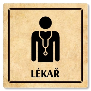 Lékař, 100x100mm, pergamen, Utah